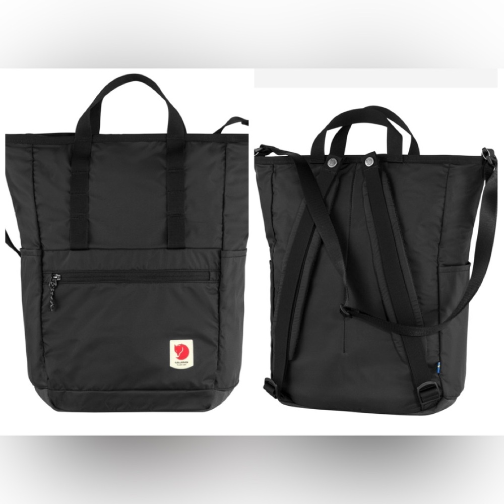 Fjallraven Black Kanken Tote-Style Backpack